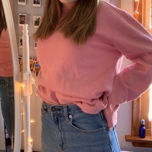 set of three pastel crew neck sweaters